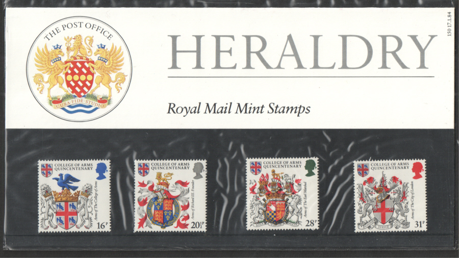 (image for) 1984 Heraldry: College of Arms Royal Mail Presentation Pack 150 - Click Image to Close